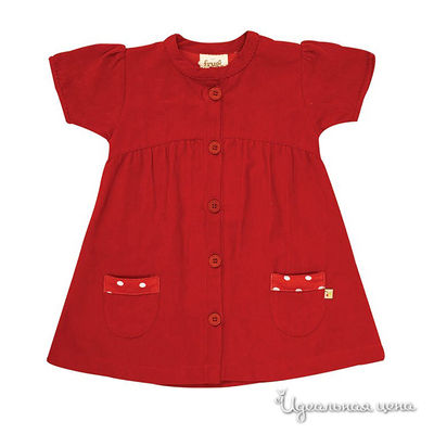 Платье Frugi, цвет цвет красный / принт горох