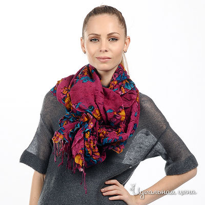 Палантин Laura Biagiotti шарфы, цвет цвет малиновый