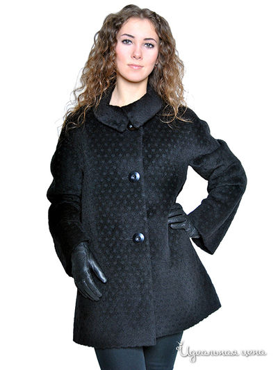 Полупальто Kroyyork женское, цвет черный