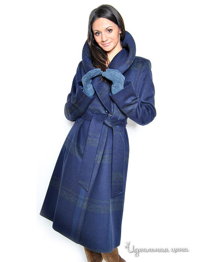 Пальто Kroyyork женское, цвет синий