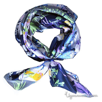 Платок Farfalla Seta, цвет цвет синий / голубой