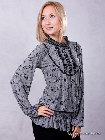 Блузка Wisell, цвет цвет серый