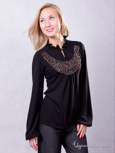 Блузка Wisell, цвет цвет темно-фиолетовый