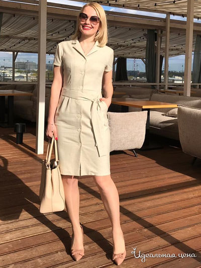 Платье SPICERY, цвет бежевый