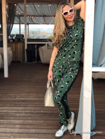 Брюки SPICERY, цвет зелёный