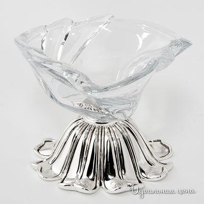 Ваза-корзинка Rosenberg, цвет цвет серебро