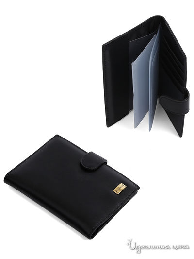 Обложка для документов FABRETTI, цвет черный