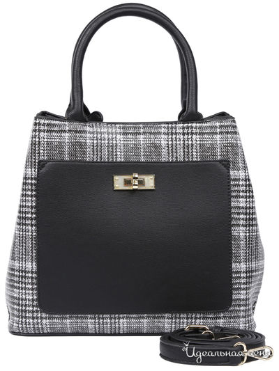 Сумка FABRETTI, цвет черный, серый