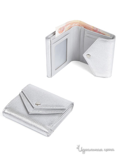 Кошелек FABRETTI, цвет серебряный