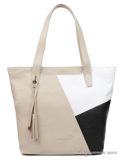 Сумка Palio, цвет темно-бежевый, белый
