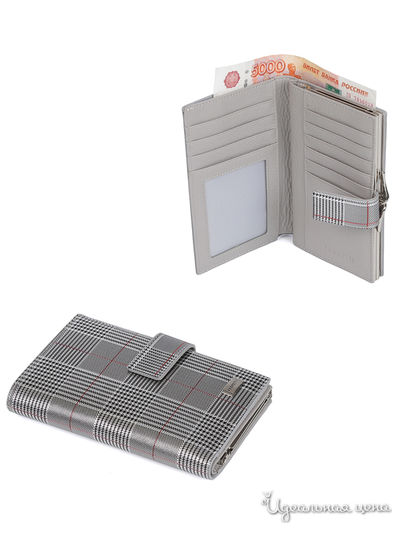 Кошелек FABRETTI, цвет серебряный