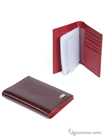 Обложка для документов FABRETTI, цвет бордовый