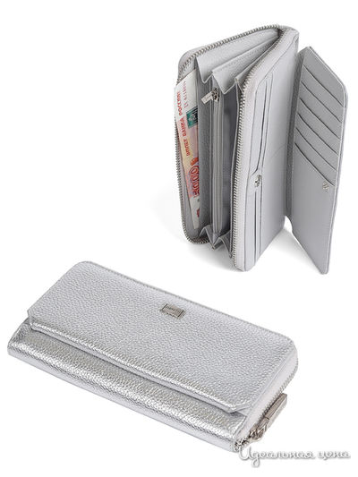 Кошелек FABRETTI, цвет серебряный