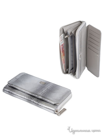 Кошелек FABRETTI, цвет серебряный