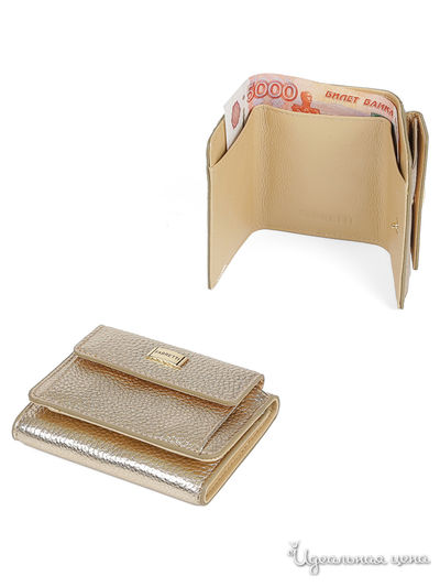 Кошелек FABRETTI, цвет золотой