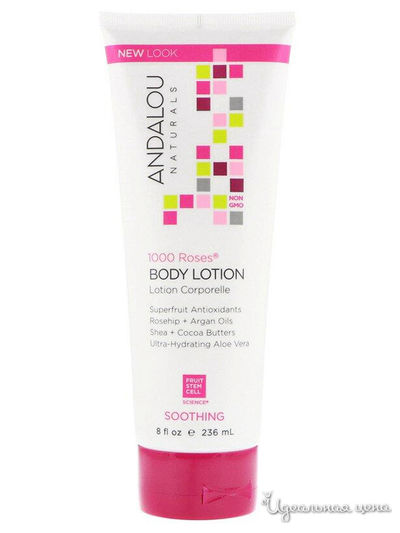 Лосьон для тела успокаивающий 1000 роз, 236 мл, Andalou Naturals