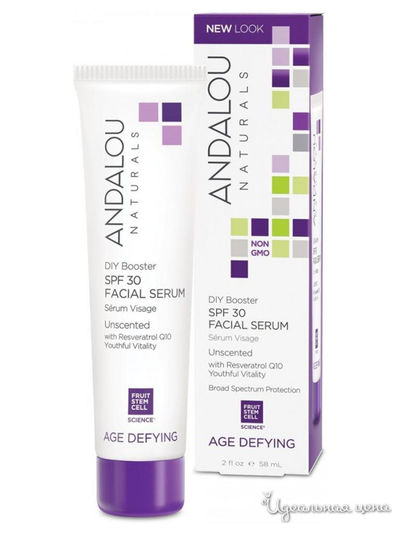 Бальзам для лица выравнивающий SPF 30, саморегулирующий оттенок, 58 мл, Andalou Naturals