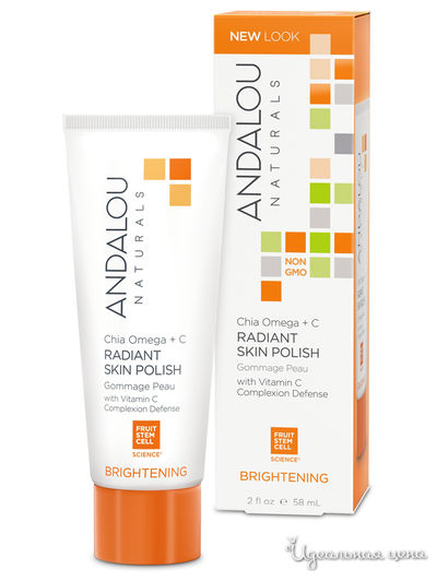 Крем-скраб для лица Семена Чиа+Омега, 58 мл, Andalou Naturals