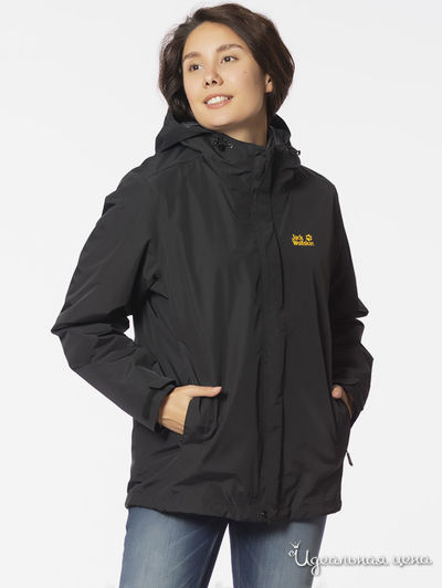 Куртка 3 в 1 Jack Wolfskin, цвет черный