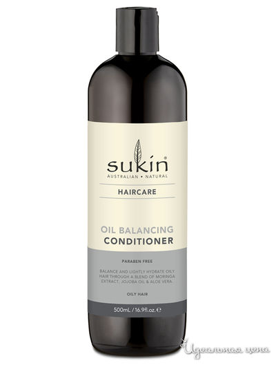 Кондиционер для жирных  волос, 500 мл, Sukin