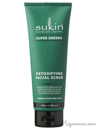 Детокс-скраб для лица, 125 мл, Sukin