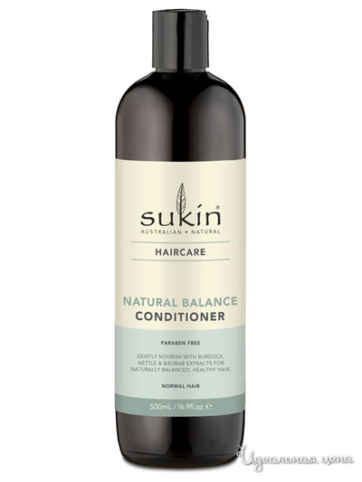 Кондиционер для восстановления баланса кожи головы, 500 мл, Sukin