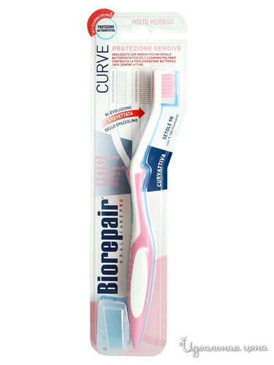 Зубная щетка изогнутая для защиты десен CURVE Protezione Gengive, BioRepair