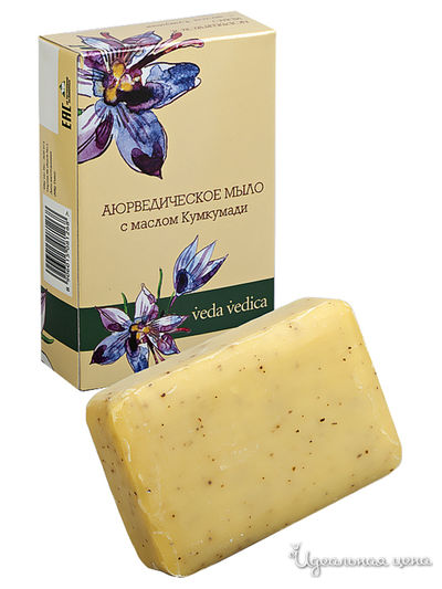 Мыло с маслом Кумкумади, 125 г, Veda Vedica
