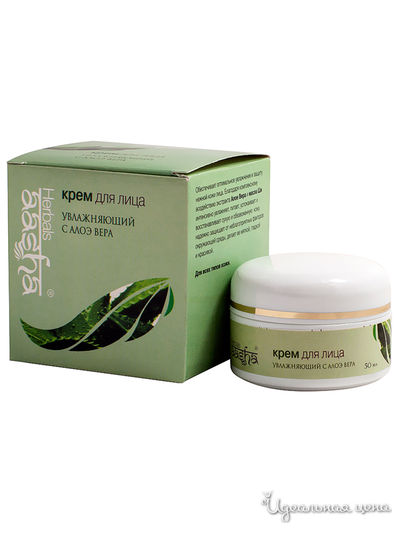 Крем для лица увлажняющий с Алое Вера, 50 г, Aasha Herbals