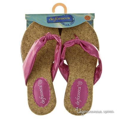Шлепанцы De Fonseca май, цвет цвет малиновый