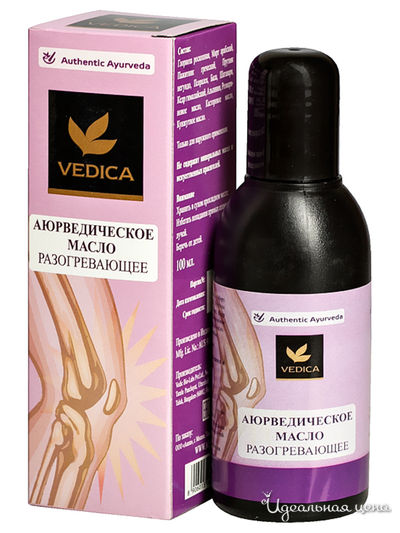 Масло для суставов разогревающее, 100 мл, Veda Vedica