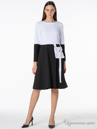 Платье Adzhedo, цвет белый, черный