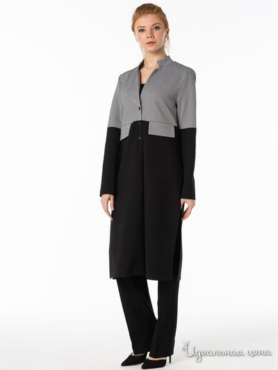 Костюм: жакет, брюки Adzhedo, цвет черный, белый