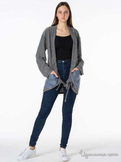 Кардиган Adzhedo, цвет черный, молочный