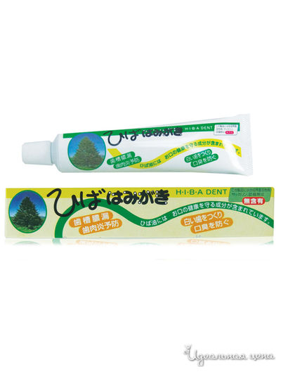 Зубная паста для чувствительных зубов с растительными экстрактами Hiba Dent, 80 г, FUDO KAGAKU