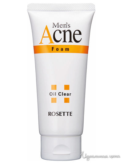 Пенка для умывания мужская для проблемной кожи с экстрактом плодов шиповника, 120 г, ROSETTE