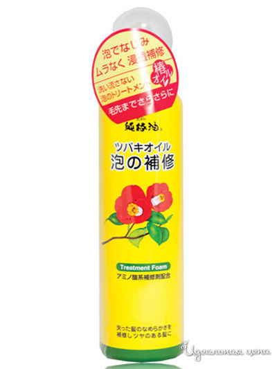 Пенка для восстановления поврежденных волос с маслом камелии Tsubaki Oil, 140 г, KUROBARA