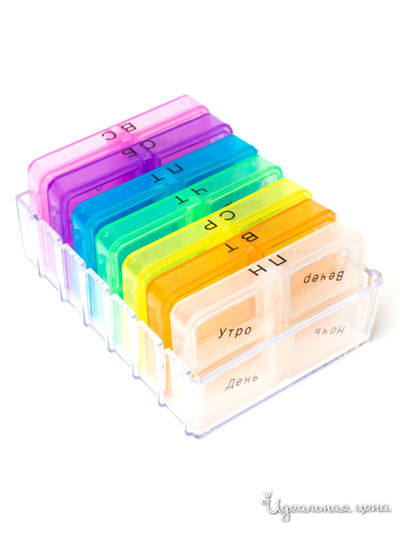 Контейнер для таблеток «Рецептур» Ruges, цвет Мультиколор