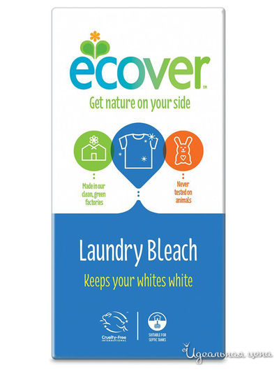 Отбеливатель для стирки в порошке экологический кислородный, 400 г, Ecover