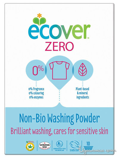 Стиральный порошок-ультраконцентрат экологический, 750 г, Ecover