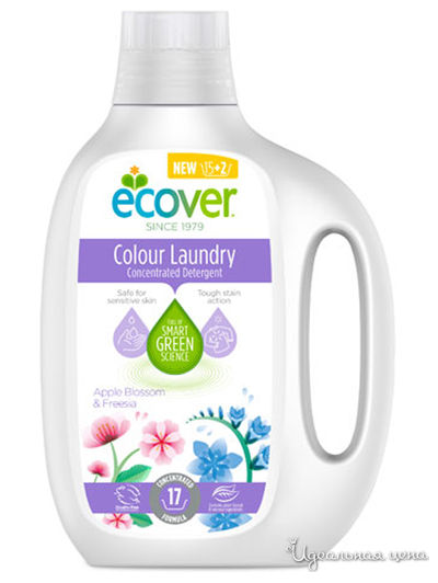 Жидкое средство для стирки цветного белья суперконцентрат, 850 мл, Ecover
