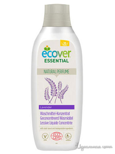 Жидкость для стирки с лавандой концентрированная Essential, 1 л, Ecover