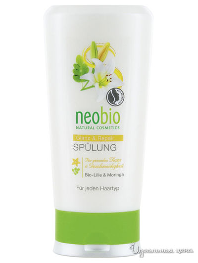 Кондиционер для восстановления и блеска волос с био-лилией и морингой, 150 мл, Neobio