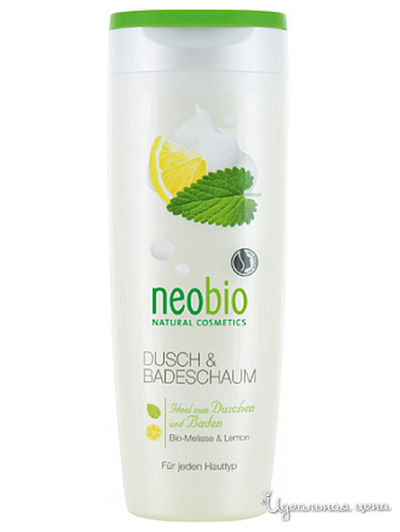 Пена для душа с био-мелиссой и лимоном, 250 мл, Neobio