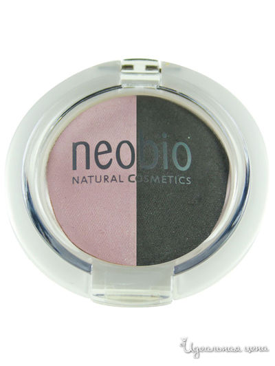 Тени для век двойные, 01 розовый бриллиант, 2,5 г, Neobio