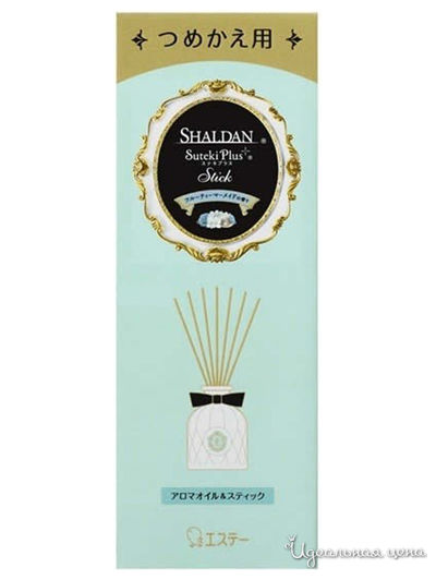 Освежитель воздуха для дома запасной блок к жидкому ароматизатору с палочками, аромат "Фруктовая русалка" SHALDAN, 45 мл, ST FAMILY