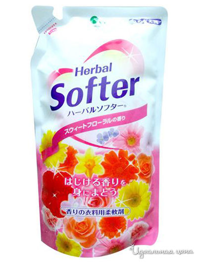 Кондиционер для белья с ароматом цветов концентрированный, запасной блок 0,54 л, Mitsuei