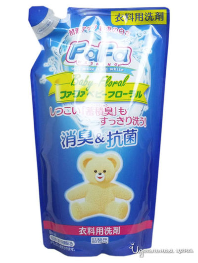 Средство жидкое для стирки белья с цветочно-лесным ароматом, мягкая упаковка, 800 мл, Nissan FaFa