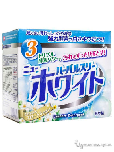 Стиральный порошок с дезодорирующими компонентами, отбеливателем и ферментами (с цветочным ароматом), 0,85 кг, Mitsuei