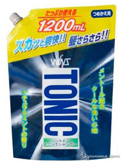 Шампунь для волос с ополаскивателем тонизирующий, 1200 мл, Nihon Detergent